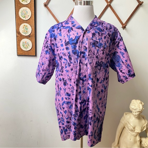 Abstract Button Up Shirt Made In Ghana - Picture 16 of 16
